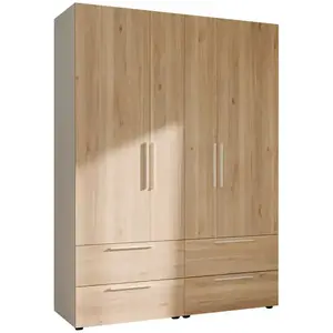 Šatní skříň Moduklix set 4 Dub Mauvella/bílý obraz