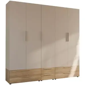 Šatní skříň Moduklix set 22 písková/Dub Mauvella obraz