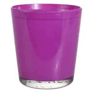 Obal skleněný cyntia 13 cm růžová obraz