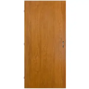 Vnitřní vchodové dveře RT03 90L kovové, zlatý dub obraz