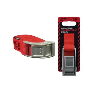 Rychloupínací popruh se sponou Quickloader Cambuckle Z-lock 800 kg, 3 m x 25 mm obraz