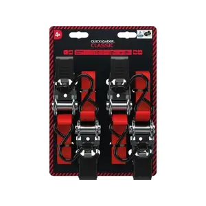 Dvoudílný popruh s ráčnou Quickloader Classic 500 kg, 4 m x 25 mm - sada 4 ks obraz