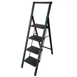 Domácí žebřík Premium H00604, černý, 4 stupně obraz