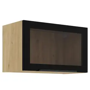 Kuchyňská skříňka - vitrína černá/artisan 60GUS-36 1F obraz