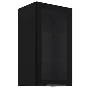 Kuchyňská skříňka - vitrína černá/černá 40GS-72 1F obraz