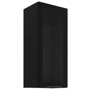 Kuchyňská skříňka - vitrína černá/černá 40GS-90 1F obraz