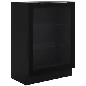 Kuchyňská skříňka - vitrína černá/černá 60DW 1F BB obraz