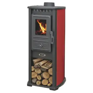Krbová kamna Berna Lux G 4.0 červený obraz