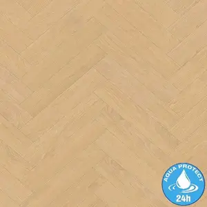 Laminátová podlaha vodeodolná Dub Natural Darcy 8mm AC5 Herringbone K843 obraz