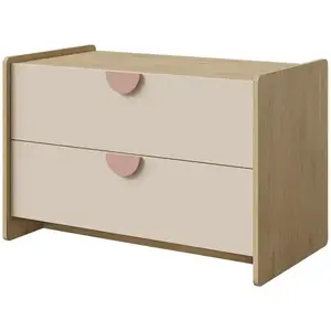 Komoda Lexi 11 cremona/makadamie/růžová obraz