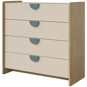 Komoda Lexi 10 cremona/makadamie/námořní obraz