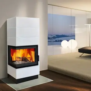 Pec ocelová-kachlová Erfurt levá perlwhite 10 kW obraz