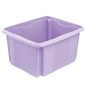 Plastový úložný box Emil 15l fialový obraz
