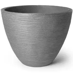 Květináč žebrovaný šedá 40xv31 cm obraz