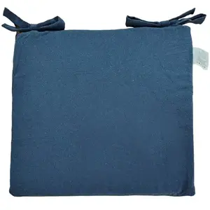Sedák na židli SSE-AAT-CP-3475 40x40 cm tmavě modrý obraz