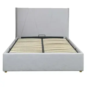 Postel Rovigo 140x200 BED23-06 šedá obraz