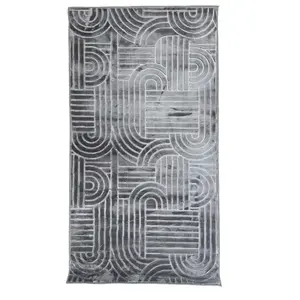 Koberec Eva Embossed 1, 2/1, 7 Em2025-01 šedý obraz