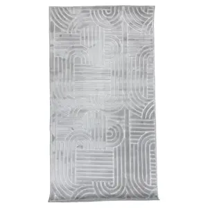 Koberec Eva Embossed 1, 2/1, 7 Em2025-01 šedý obraz