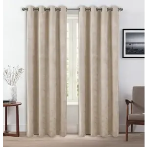 Závěs na kroužcích ADA YC12081/240G/M2/46/140X250 béžový obraz