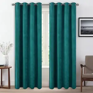 Závěs na kroužcích ADA YC12081/240G/M2/54/140X250 tyrkysový obraz