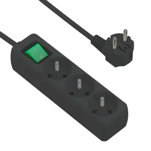 PRODLUŽOVACÍ PŘÍVOD 3 ZÁSUVKA S VYPI 3X1 S/U 3M 24346 G obraz