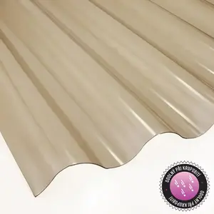 Vlnitá deska PC 2000 x 900 x 0, 7 mm kouřová obraz