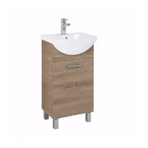 Koupelnová skříňka s umyvadlem Uno 45 cm 1D dub canela obraz