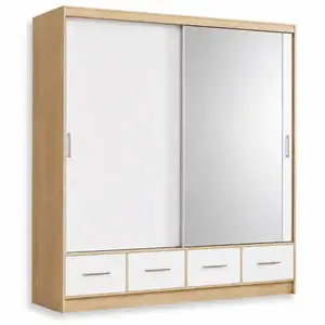Šatní skříň Hidaka bílý/sonoma obraz