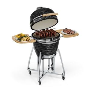 Klarstein Kingsize, kamado gril, keramický, 21", uzení, pomalé pečení, nerezavějící ocel obraz