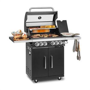 Klarstein Tomahawk 4.2 T Plynový gril 6 hořáky 20, 7 kW 64x42cm Plynový gril nerezová ocel obraz