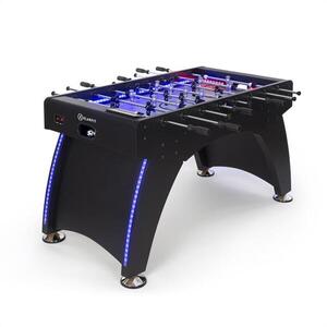 KLARFIT Arrowhead, stolní fotbálek, 117 x 68, LED osvětlení, automatické počítání gólů, černý obraz