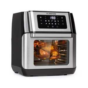Klarstein AeroVital Fry, horkovzdušná fritéza, 1500 W, 10 l, 9 programů, černo-stříbrná obraz