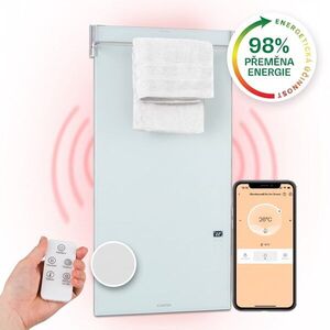 Klarstein Hot Spot Crystal Spotless Smart, infračervený ohřívač, 750 W, aplikace, bílý obraz
