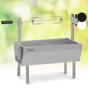 Klarstein Sauenland Mini, rotační gril s rožněm, otočný špíz, 4W, 12 kg max., nerezová ocel obraz