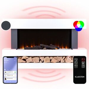 Klarstein Studio Light & Fire 3 Smart, elektrický krb, 1000/2000 W, MDF, WiFi Control obraz
