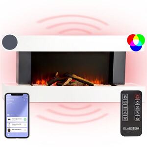 Klarstein Studio Light & Fire 1 Smart, elektrický krb, 1000/2000 W, MDF, WiFi Control obraz