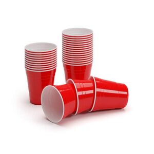 BeerCup Nadal 10 Oz, červené párty sklenice, ve stylu amerických univerzit, 295 ml, opakovaně použitelné obraz