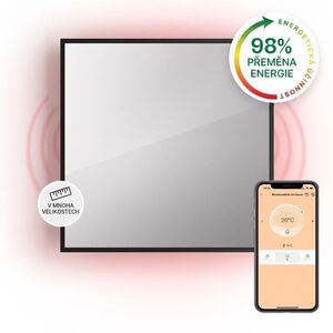 Klarstein La Palma 500, infračervený ohřívač 2 v 1, smart, 60 x 60 cm, 500 W, zrcadlová přední strana obraz
