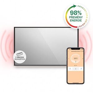Klarstein La Palma 1000, infračervený ohřívač 2 v 1, smart, 120 x 60 cm, 1000 W, zrcadlová přední strana obraz