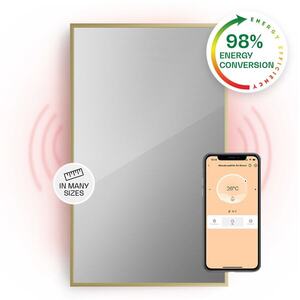 Klarstein La Palma 1000, infračervený ohřívač 2 v 1, smart, 120 x 60 cm, 1000 W, zrcadlová přední strana obraz