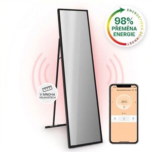 Klarstein La Palma 900, infračervený ohřívač 2 v 1, smart, 40 x 160 cm, 900 W, zrcadlová přední strana obraz