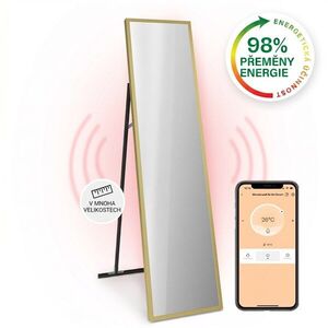 Klarstein La Palma 900, infračervený ohřívač 2 v 1, smart, 40 x 160 cm, 900 W, zrcadlová přední strana obraz