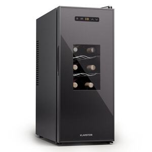 Klarstein Silent Vino 12 Uno Slim, vinotéka, 31 l/12 lahví, 8-18 °C, dotykový displej obraz