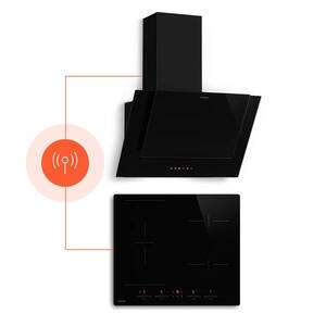 Klarstein HaloSync indukční varná deska a digestoř | 4 varné zóny | 8400 W | 632 m³/h | 60 cm obraz