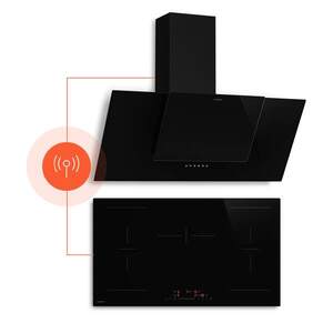 Klarstein HaloSync indukční varná deska a digestoř | 5 varných zón | 11 400 W | 632 m³/h | 90 cm obraz