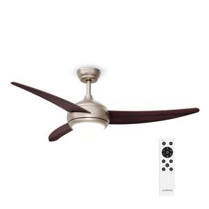 Klarstein El Paso stropní ventilátor se světlem | 132 cm | 35 W | Tichý provoz | Dřevo obraz