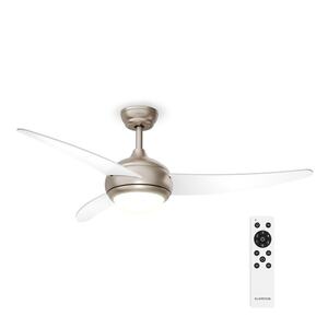 Klarstein El Paso stropní ventilátor se světlem | 132 cm | 35 W | Tichý provoz | Dřevo obraz