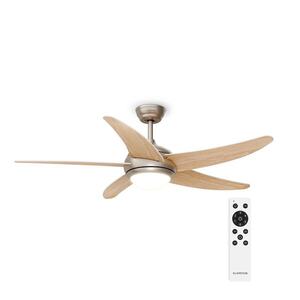 Klarstein Stropní ventilátor Bolero s osvětlením | 132 cm | 35 W | Tichý provoz | Dřevo obraz