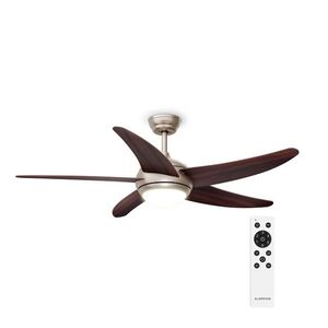 Klarstein Stropní ventilátor Bolero s osvětlením | 132 cm | 35 W | Tichý provoz | Dřevo obraz