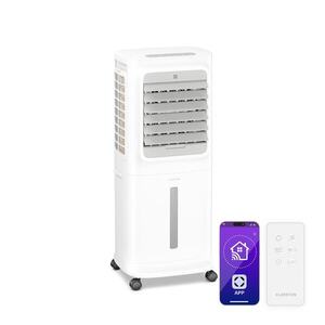Klarstein Breezcube chytrý ochlazovač vzduchu s vodním chlazením | 340 m³/h | 10 l | 30 m² | 3 režimy | 50 W obraz